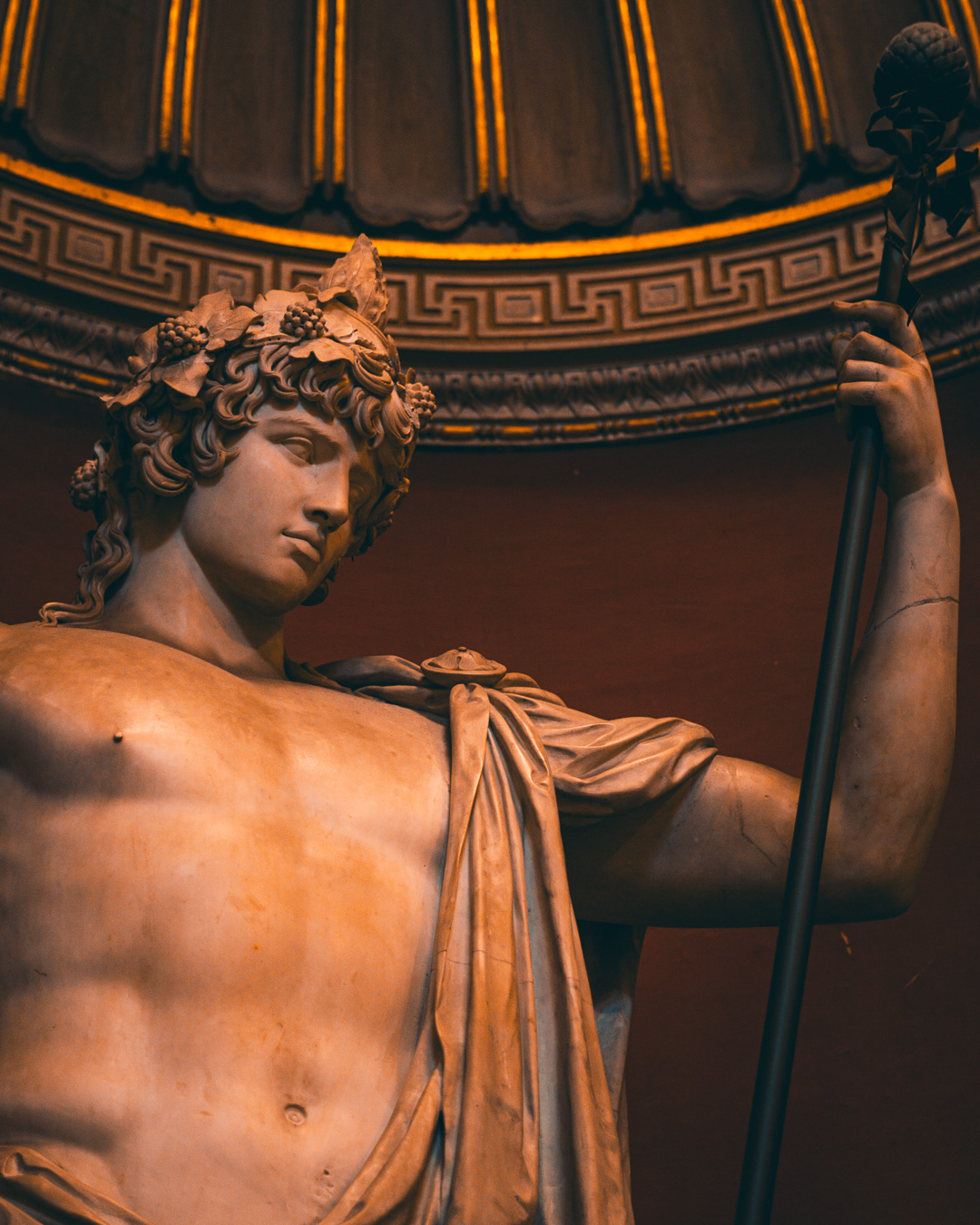 The Braschi Antinous in the Sala Rotonda (Round Hall) of Pio-Clementine Museum